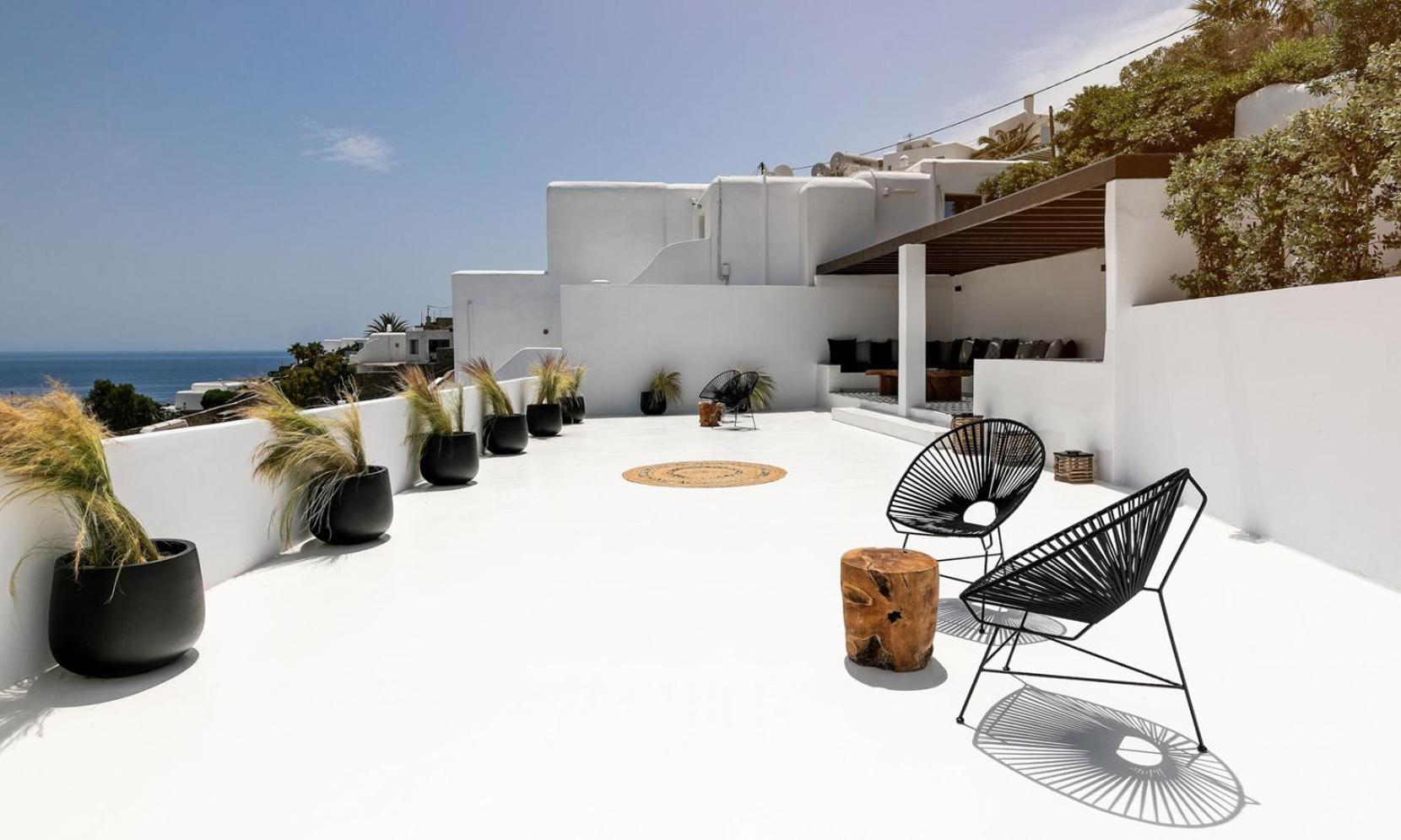 Psarou Black Villa 2 Exterior foto